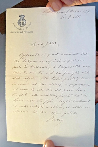Lettera del 1926 cellerano - 1926, da