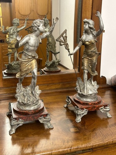 Coppia sculture statue - di,