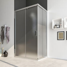 BOX DOCCIA angolare scorrevole cabina cristallo vetro 6 mm VARIE MISURE Acacia