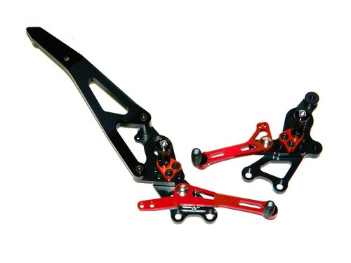 Pedane nero rosso ducabike - pedane, per