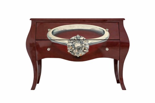 Cassettiera credenza laccata