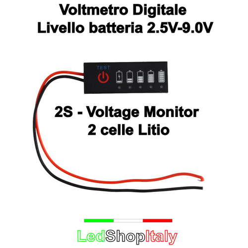 Voltmetro display digitale