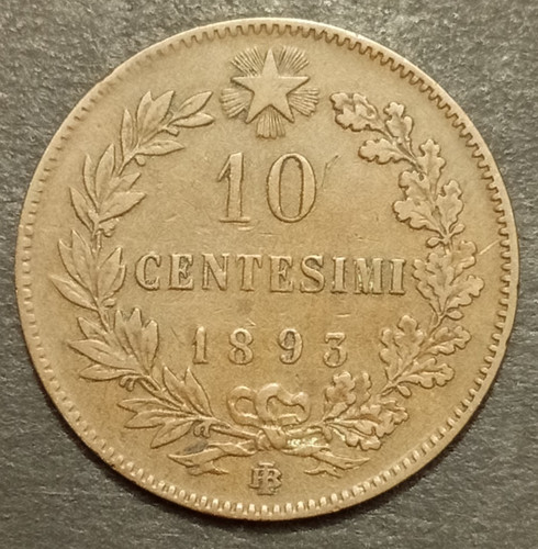 Centesimi lire 1893 - 1893, bi