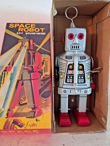 Schylling space robot tin - robot,