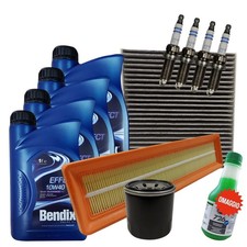 Kit Tagliando Renault Clio IV 1.2 16V Dacia Logan Sandero Filtri 4 Candele Olio 