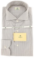 Camicia Striata Marrone Luigi