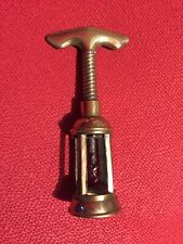 Vecchio / Antico cavatappi in ottone da collezione d'epoca.
