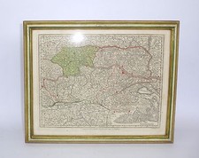 Color Mappa Cartina Geografica Frame 19 Sec. Conrad Lotter Austria