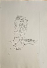 Sandro Negri, Puntasecca Su carta, 1970, stampa 29,8x23,5 cm.