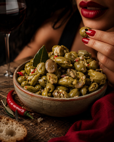 Olive verdi calabresi - verdi,