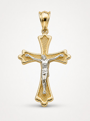 Ciondolo croce oro 14 - croce,