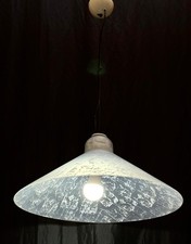 SEGUSO LAMPADARIO LAMPADA SOSPENSIONE VETRO SOFFIATO SCAVO VENINI MAZZEGA TOSO
