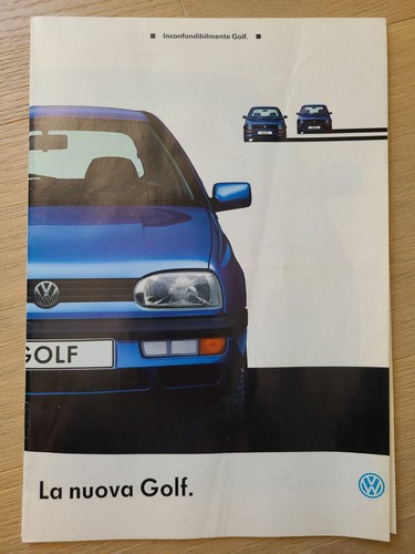Depliant volkswagen golf - golf, ii