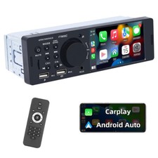 Autoradio cablata 4" 1 DIN Apple Carplay Android Auto USB AUX FM Bluetooth TF