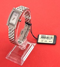 Bulova lady 63R19 steel with diamonds MOP dial NEW unworn