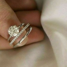 Anello da sposa in oro bianco