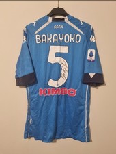 Maglia Napoli Bakayoko 2020-21 Kappa Signed Originale Home Shirt Autografata XXL