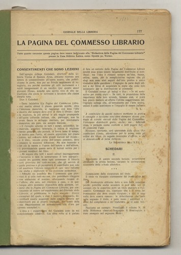 Pagina del commesso - pagina,