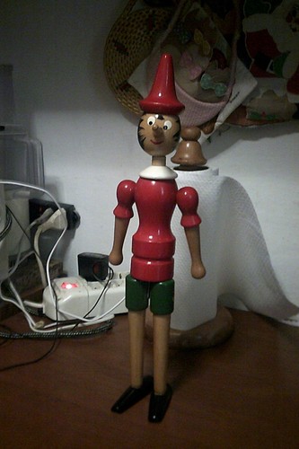 Pinocchio vintage in legno - in,