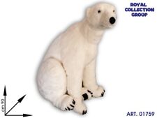 ORSO POLARE PELUCHE PUPAZZO GIGANTE MORBIDO 90CM POLAR BEAR
