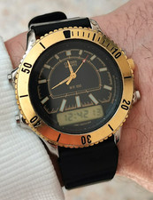 Orologio Citizen C480 dual time ana digi vintage watch japan clock in acciaio