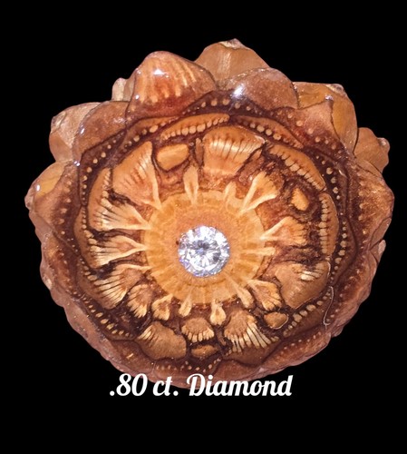 Ciondolo pomello diamantato
