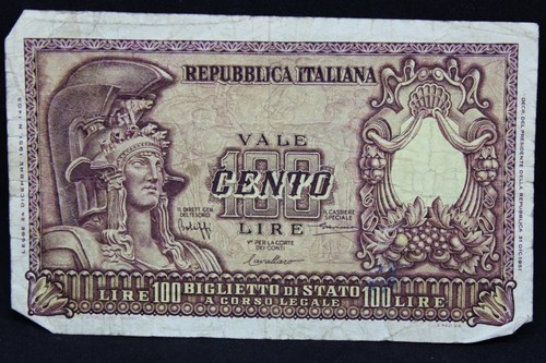1951 italy 100 lire - 100,