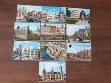 Lotto 10 Cartoline Estere Gent Belgio Formato Grande (BL104)