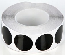 BG Nastro Foglio Autoadesivo Nero Circolare Rotondo Pretagliato Dischi Diametro 45mm