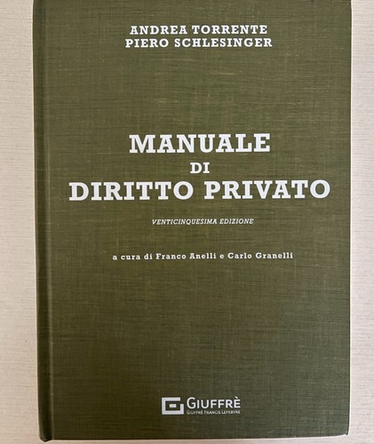 Manuale diritto privato - manuale,