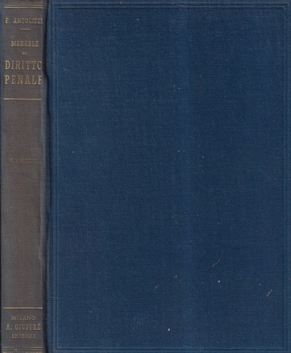 Manuale diritto penale vol - manuale,