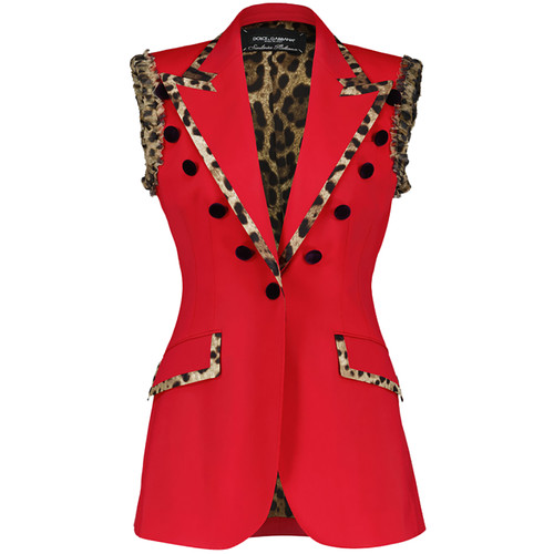 Giacca smanicata blazer dolce - giacca,