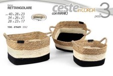 3 CESTE CESTA PORTABIANCHERIA