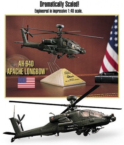 Franklin mint 64d apache - mint, ah-64d