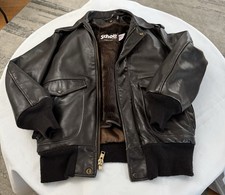 Schott Mens Leather A2 Bomber