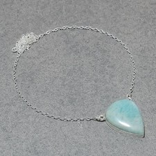 Ciondolo catena gioielli etnici fatti a mano pietra preziosa a forma di...