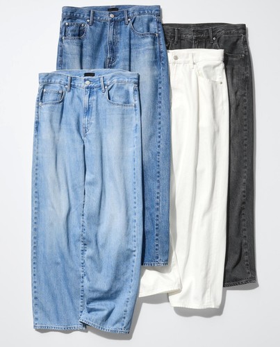 Jeans larghi uniqlo - jeans,