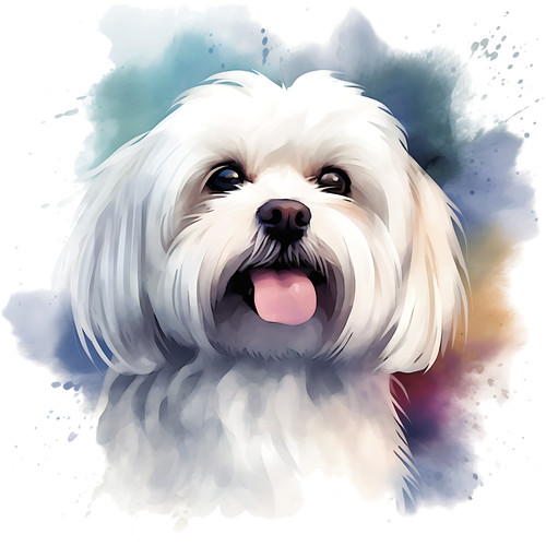 Adesivo auto maltese cani