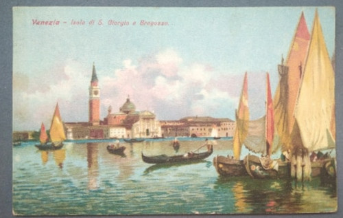 Cartolina venezia isola - cartolina,