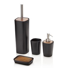 Set Accessori Bagno Nero Opaco