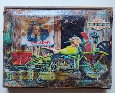Insegna Vintage Harley-Davidson  U.S. Army Zio Sam Originale d’Epoca Riders