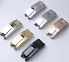 CHIUSURA in Acciaio 9-9 Mod. “Glide Lock” - Per Cinturini ROLEX Oyster / Rubber