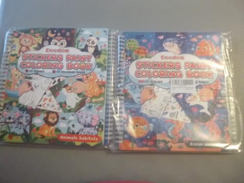 Stickers paint coloring books - coloring,