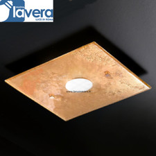 PLAFONIERA DI MURANO LUCIS PL30 ORIGINALE FOGLIA ORO