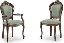 SEDIA/CAPOTAVOLA IN LEGNO IMBOTTITA E RIVESTITA CON TESSUTI E ECOPELLE LUSSO 100