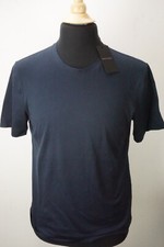 Giorgio Armani Black Label Beige All Over Logo 100% Cotton T Shirt 48 NEW