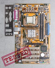 PGA478 ASUS P4PE2-X i845PE chipset MoBo con CPU Celeron D 2,4 GHz e I/O shield