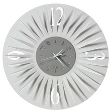 Arti e Mestieri, Sirio, Orologio da Parete 60cm-Bianco, Metallo