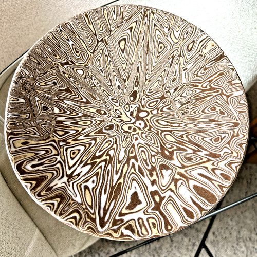 Piatto ceramica studio firmato