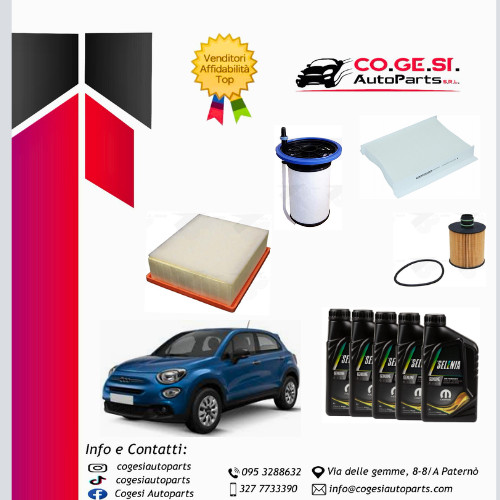 Kit tagliando fiat 500x 6 - tagliando,